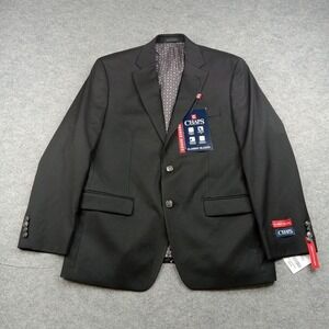 Chaps Blazer Mens 40 Classic Fit Two Button Travel Series Sport Coat Suit Jacket
